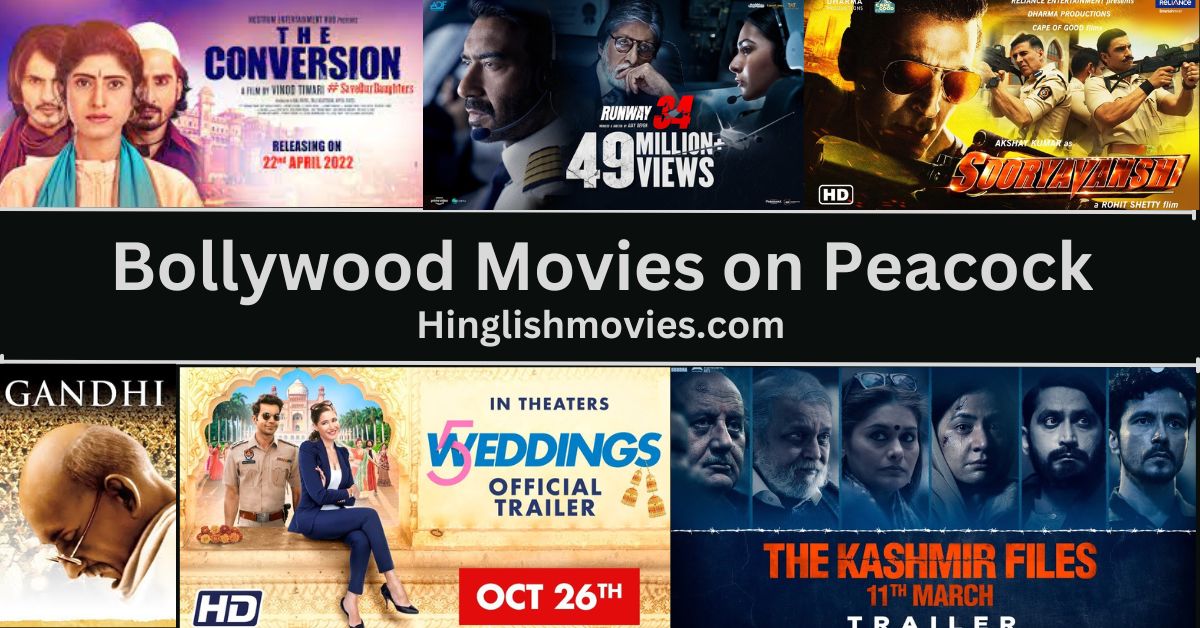 Top 10 Indian Bollywood Movies on Peacock | Hindi Movies on Peacock